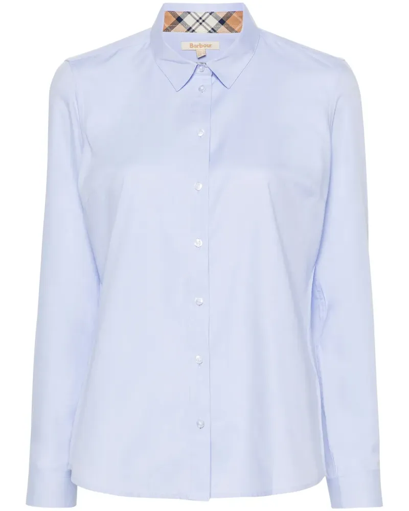 Barbour Hemd aus Baumwoll-Twill - Blau Blau
