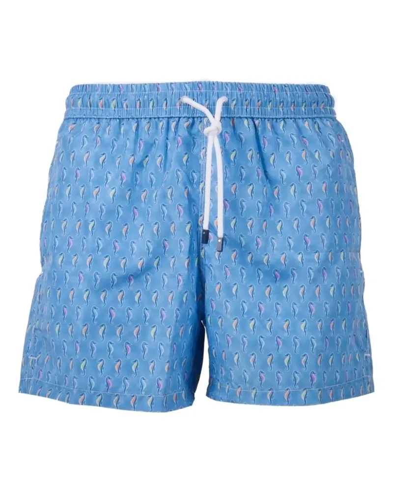 Fedeli seahorse-print swim shorts - Blau Blau