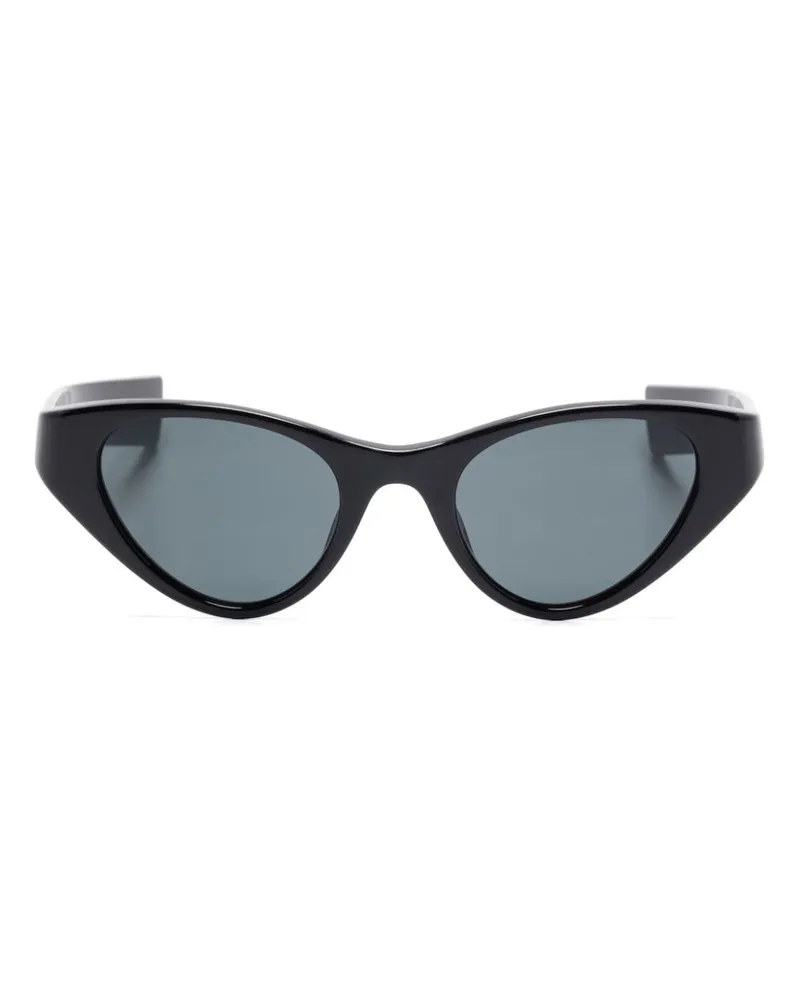 Saint Laurent Sonnenbrille mit Cat-Eye-Gestell - Schwarz Schwarz