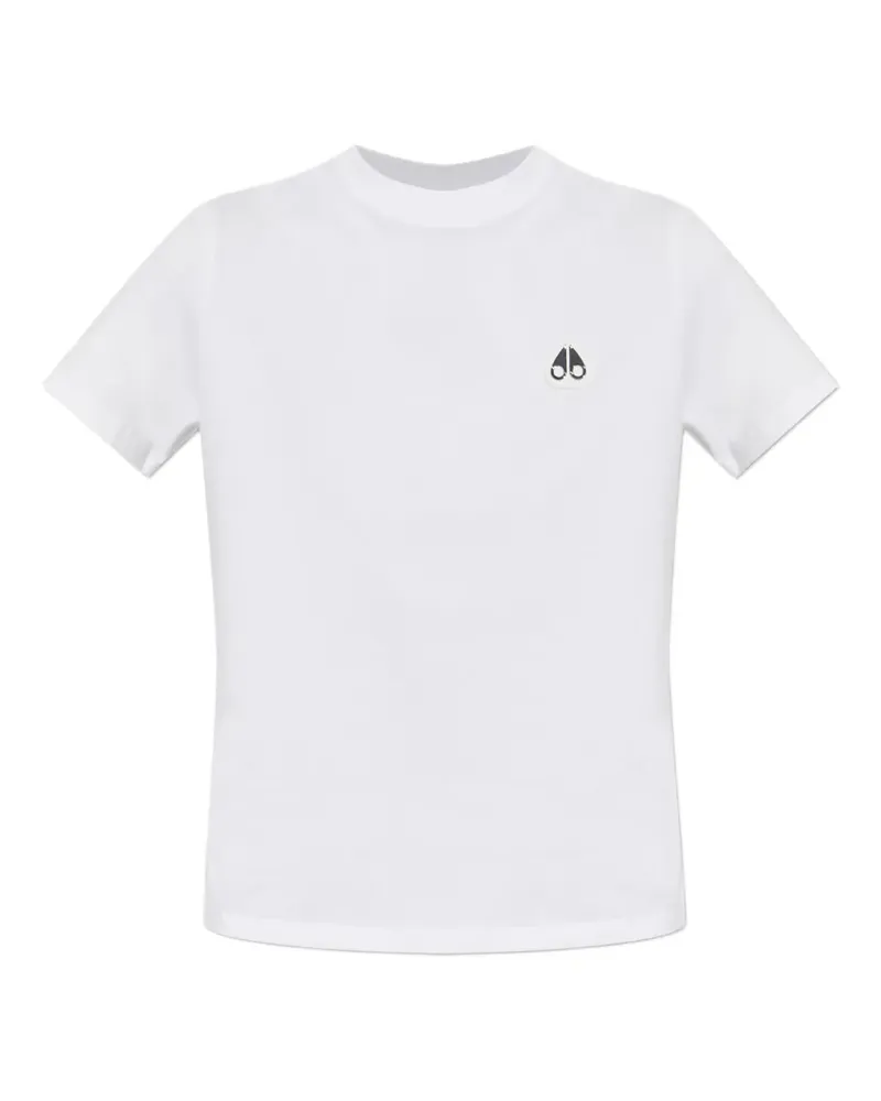 Moose Knuckles logo-plaque T-shirt - Weiß Weiß