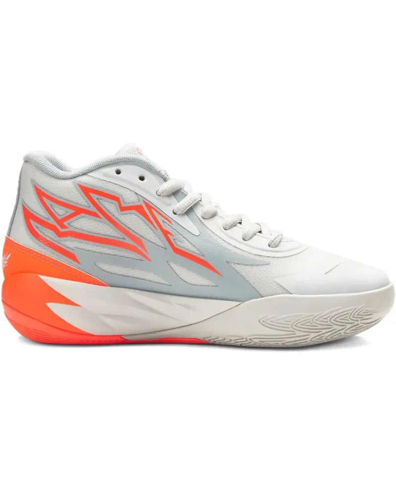 Puma x Lamelo Ball MB.02 "Platinum Grey/Ultra Orange" Sneakers - Grau Grau