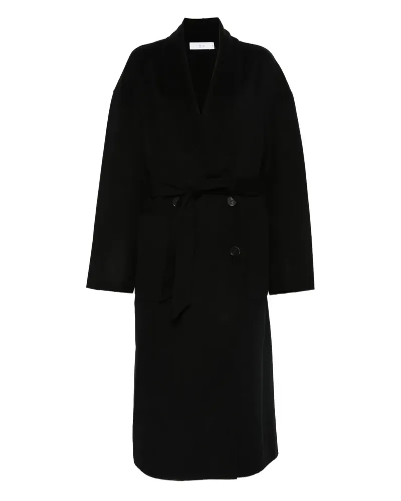 IRO Mantel mit Gürtel - Schwarz Schwarz
