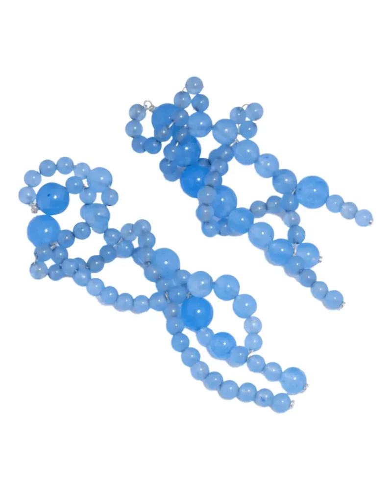Completedworks Floe Ohrringe mit Achat - Blau Blau