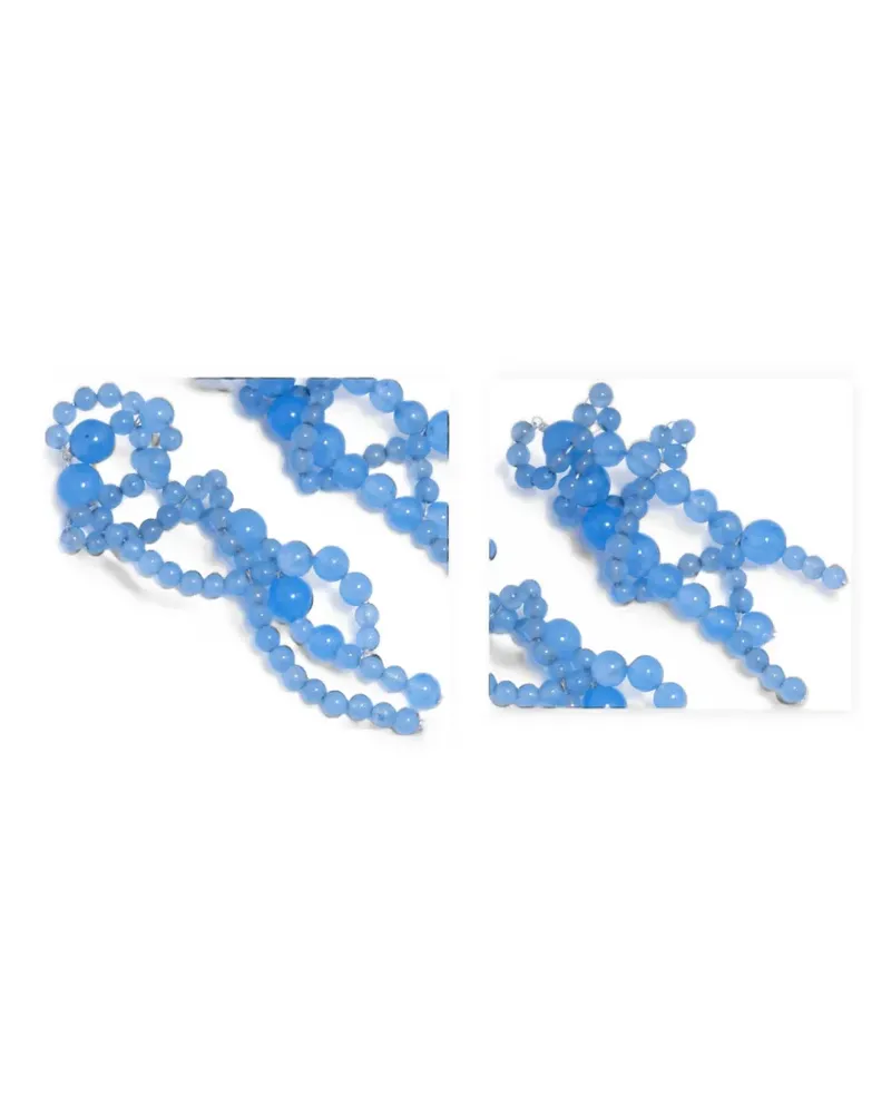 Completedworks Floe Ohrringe mit Achat - Blau Blau