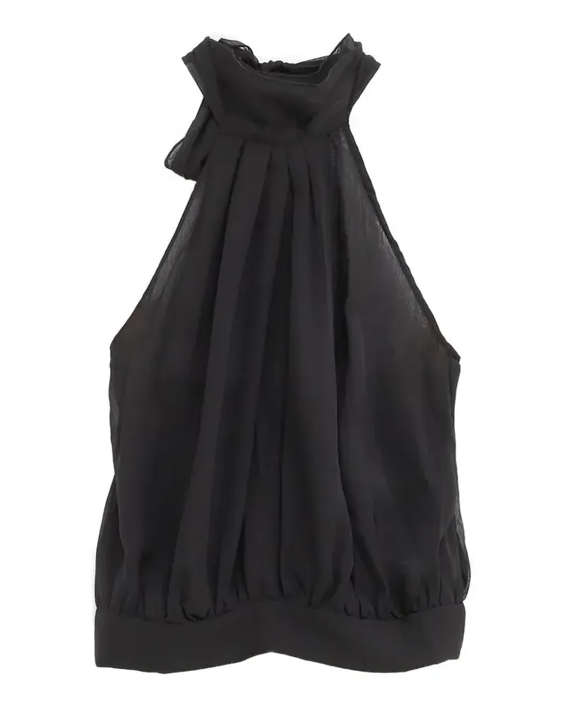 GIMAGUAS Boa Neckholder-Top - Schwarz Schwarz