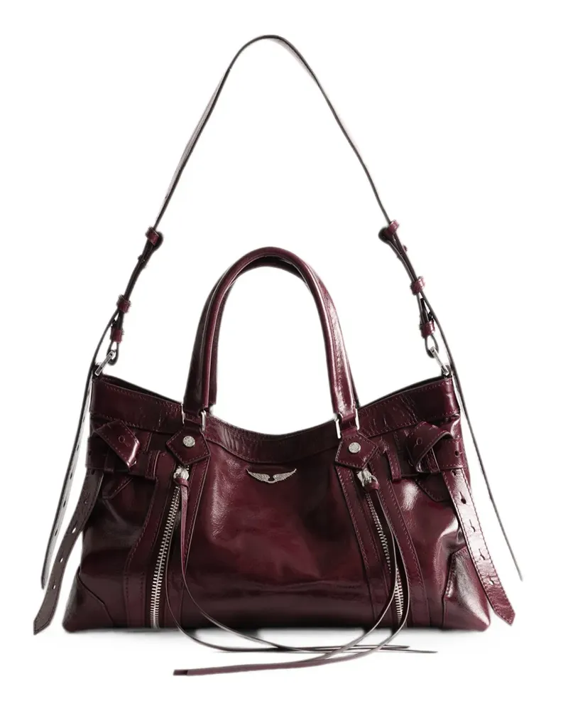 Zadig & Voltaire Madison small vintage patent bag - Rot Rot