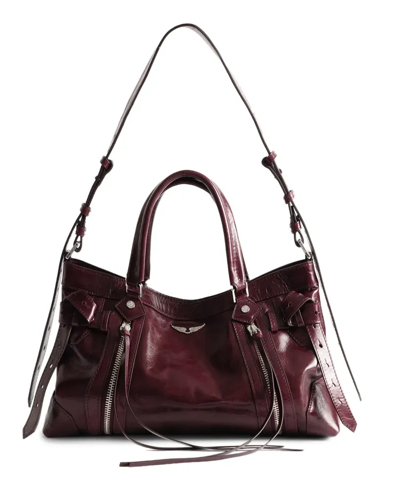 Zadig & Voltaire Madison small vintage patent bag - Rot Rot
