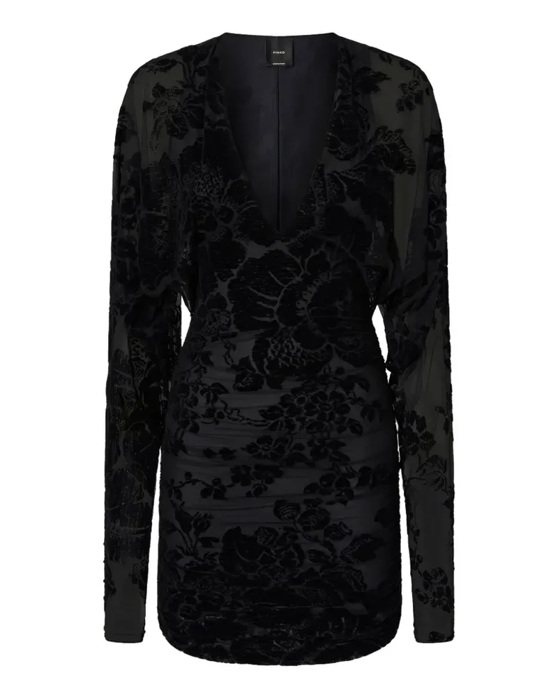 Pinko Kleid mit Muster - Schwarz Schwarz