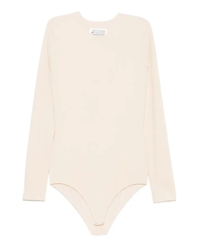 Maison Margiela long-sleeve crew-neck body - Nude Nude