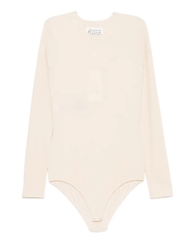 Maison Margiela long-sleeve crew-neck body - Nude Nude