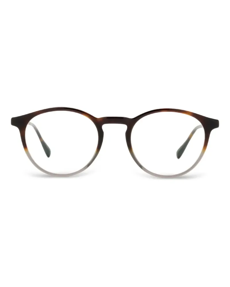 Mykita Runde Lais Brille mit Farbverlauf-Optik - Braun Braun