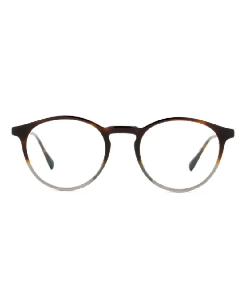 Mykita Runde Lais Brille mit Farbverlauf-Optik - Braun Braun