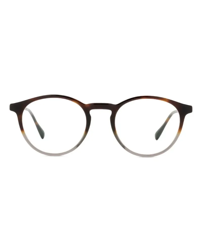 Mykita Lais gradient-effect round glasses - Braun Braun