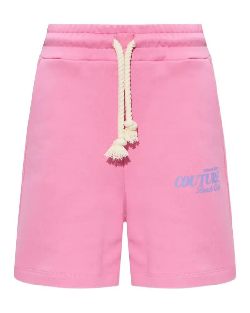 Versace Jeans drawstring logo shorts - Rosa Rosa