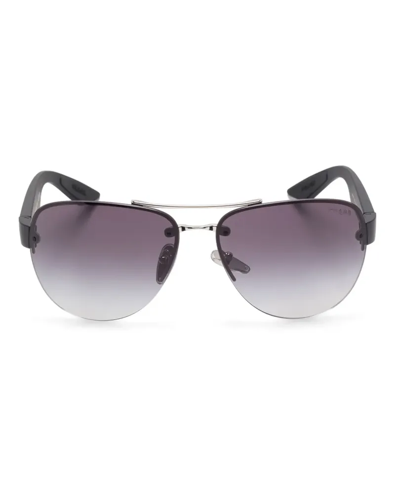 Prada Getönte Pilotenbrille - Silber Silber