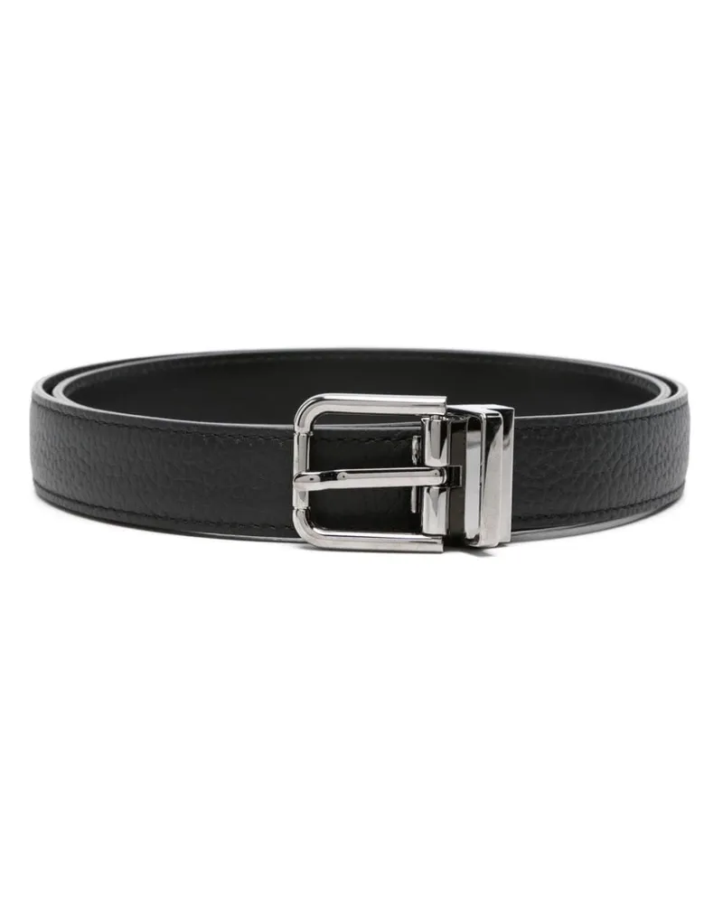 Dolce & Gabbana Gürtel mit Logo-Prägung - Schwarz Schwarz