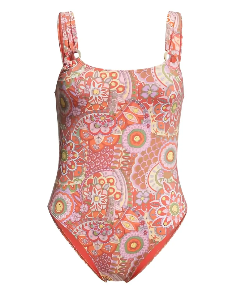 Billabong TEEN Badeanzug mit Paisley-Print - Orange Orange