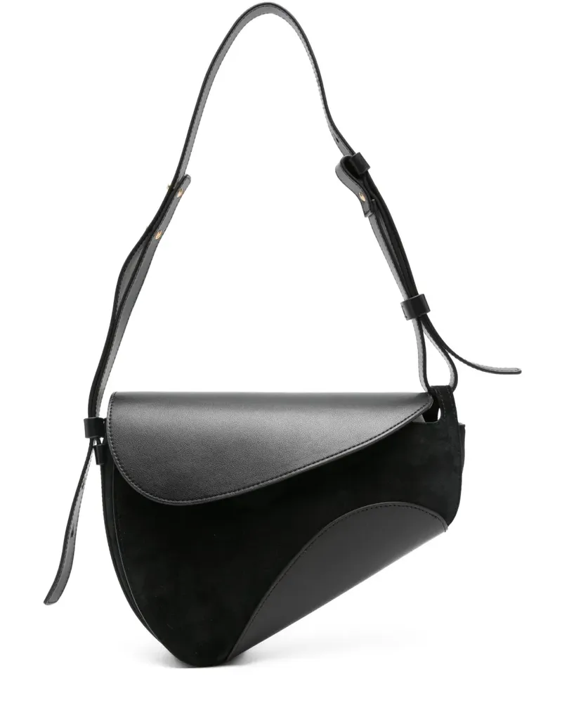 NEOUS Schultertasche aus Leder - Schwarz Schwarz