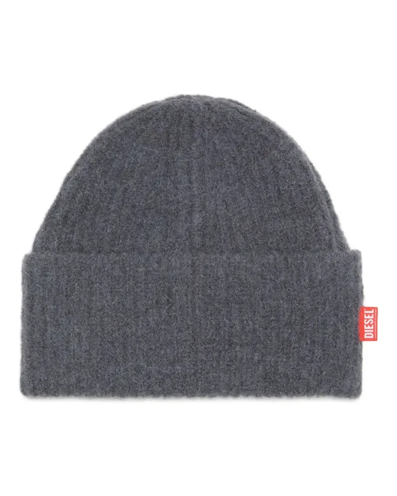 Diesel K-Lollo Beanie - Grau Grau