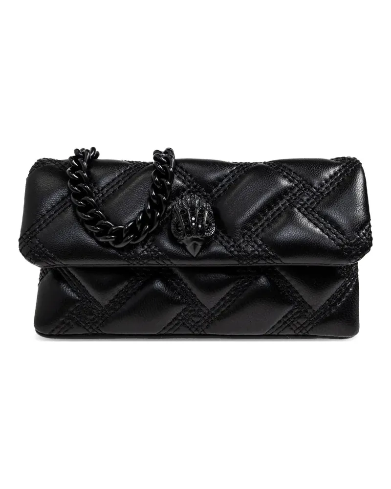 Kurt Geiger Gesteppte Nano Kensington Schultertasche mit Kettenriemen - Schwarz Schwarz