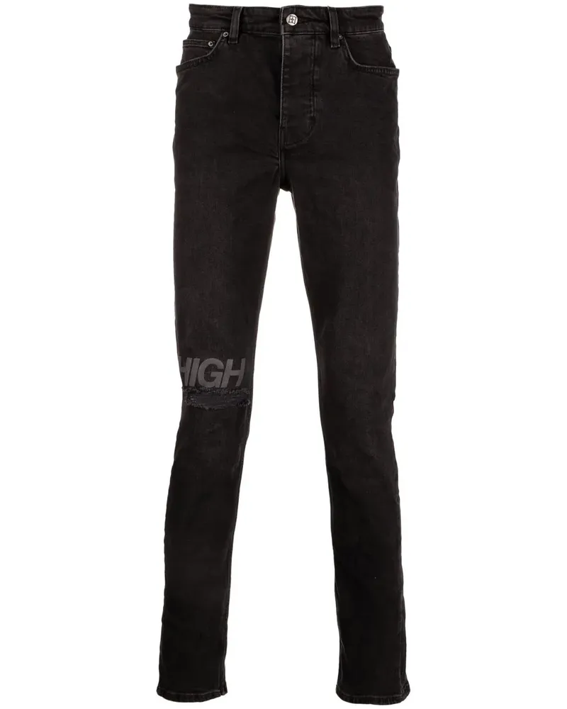 ksubi Jeans mit "High"-Print - BLACK Black