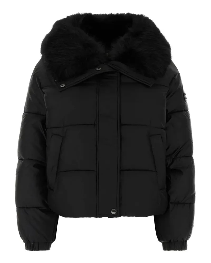 Michael Kors faux-fur collar padded jacket - Schwarz Schwarz
