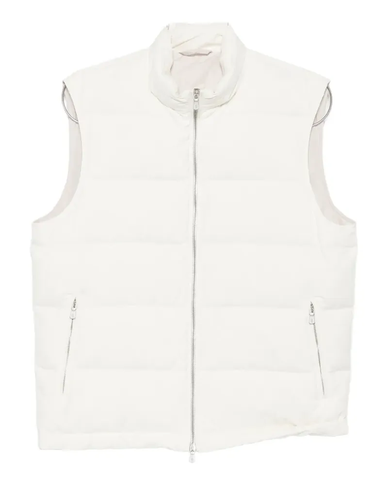 Eleventy quilted padded gilet - Weiß Weiß