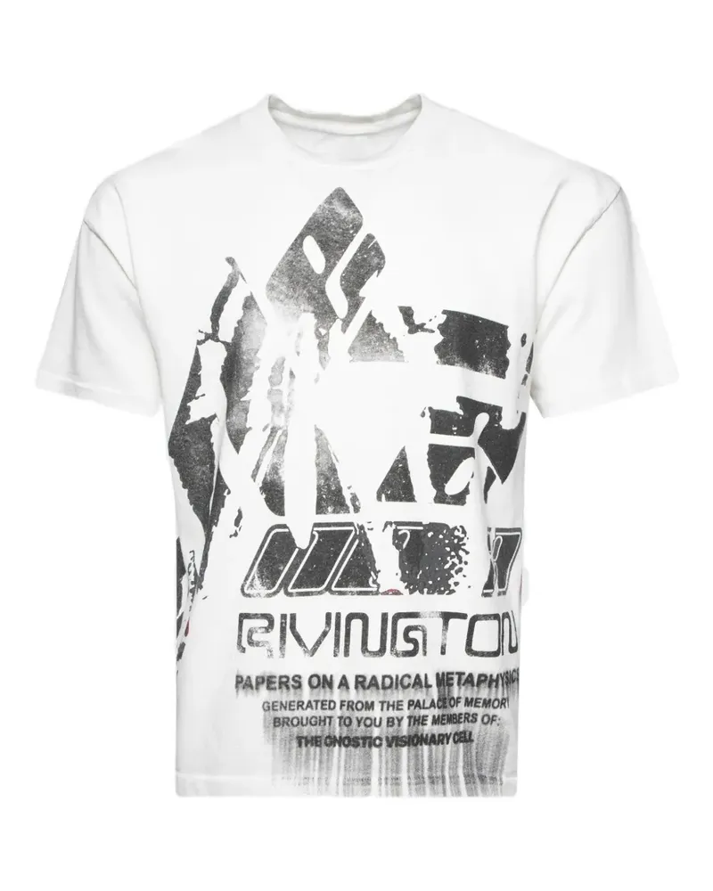 RRR123 graphic-print T-Shirt - Weiß Weiß