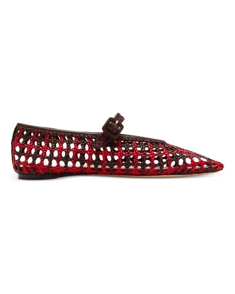 Loeffler Randall Gewebte Junia Ballerinas - Rot Rot