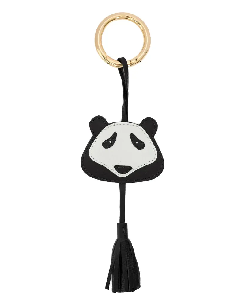 Sarah Chofakian Schlüsselanhänger mit Panda-Anhänger - Schwarz Schwarz