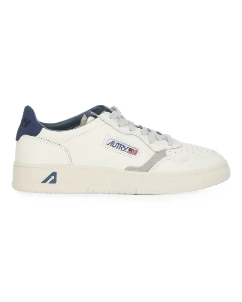 AUTRY Medalist low sneakers in blue depths and vapor leather - Weiß Weiß