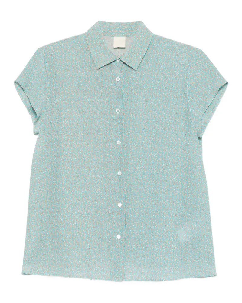 ASPESI Hemd mit Blumen-Print - Blau Blau