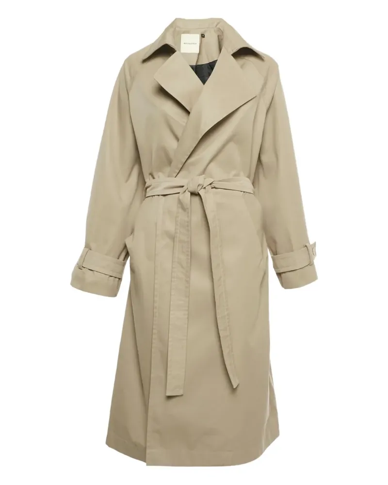 BOUGUESSA Kai belted cotton coat - Nude Nude