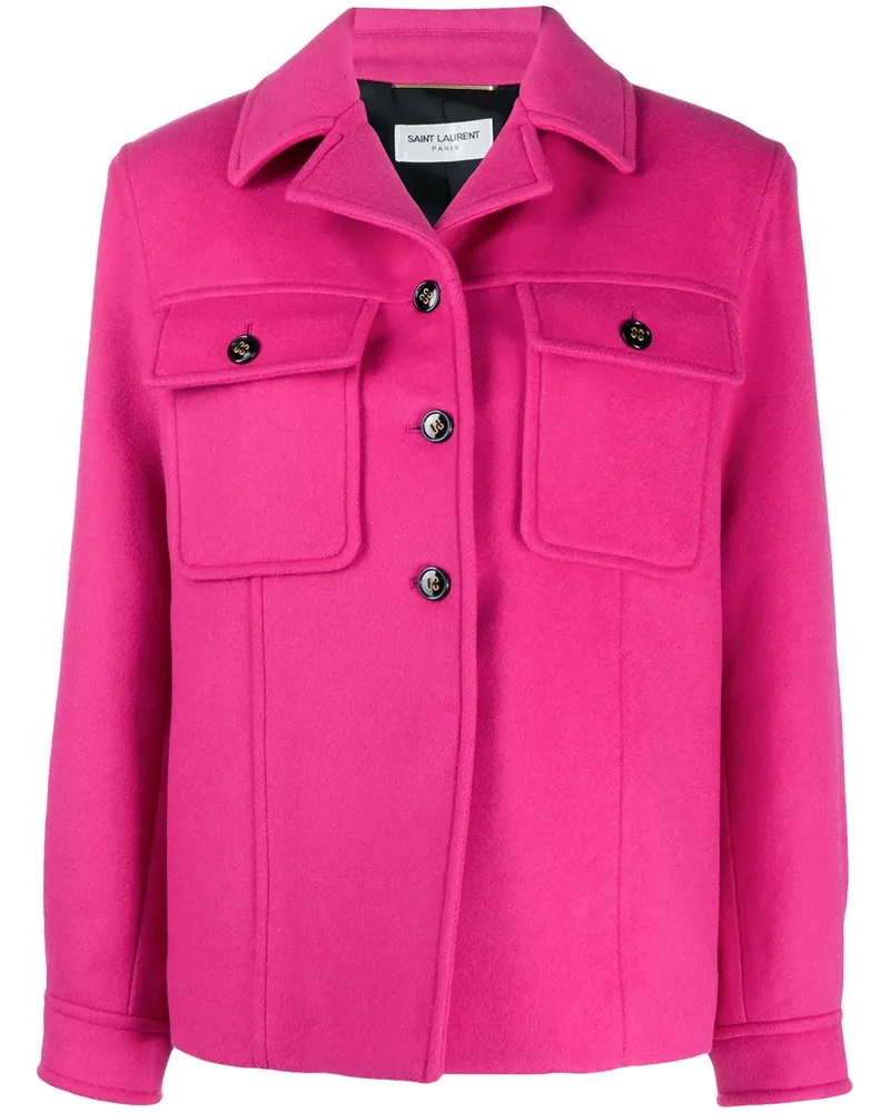 Saint Laurent Jacke mit Klappentaschen - Rosa Rosa