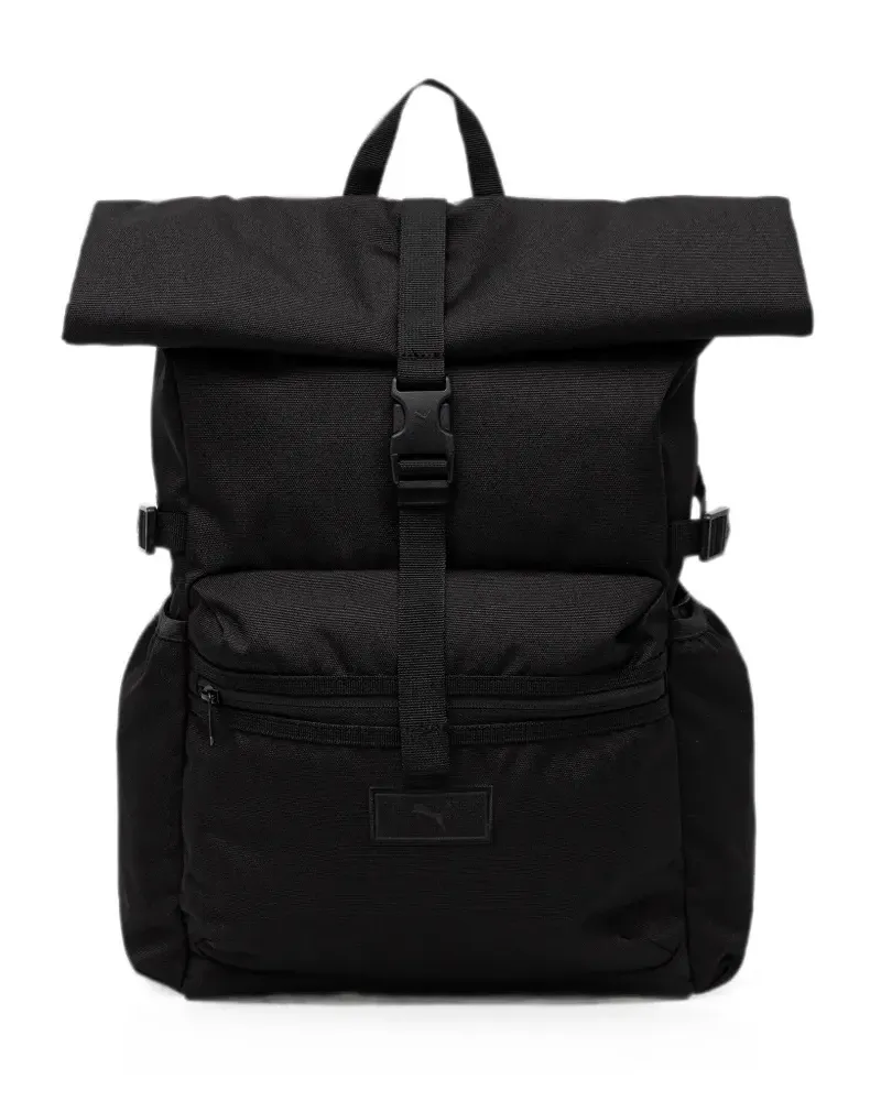 Puma roll-top buckle-fastening backpack - Schwarz Schwarz