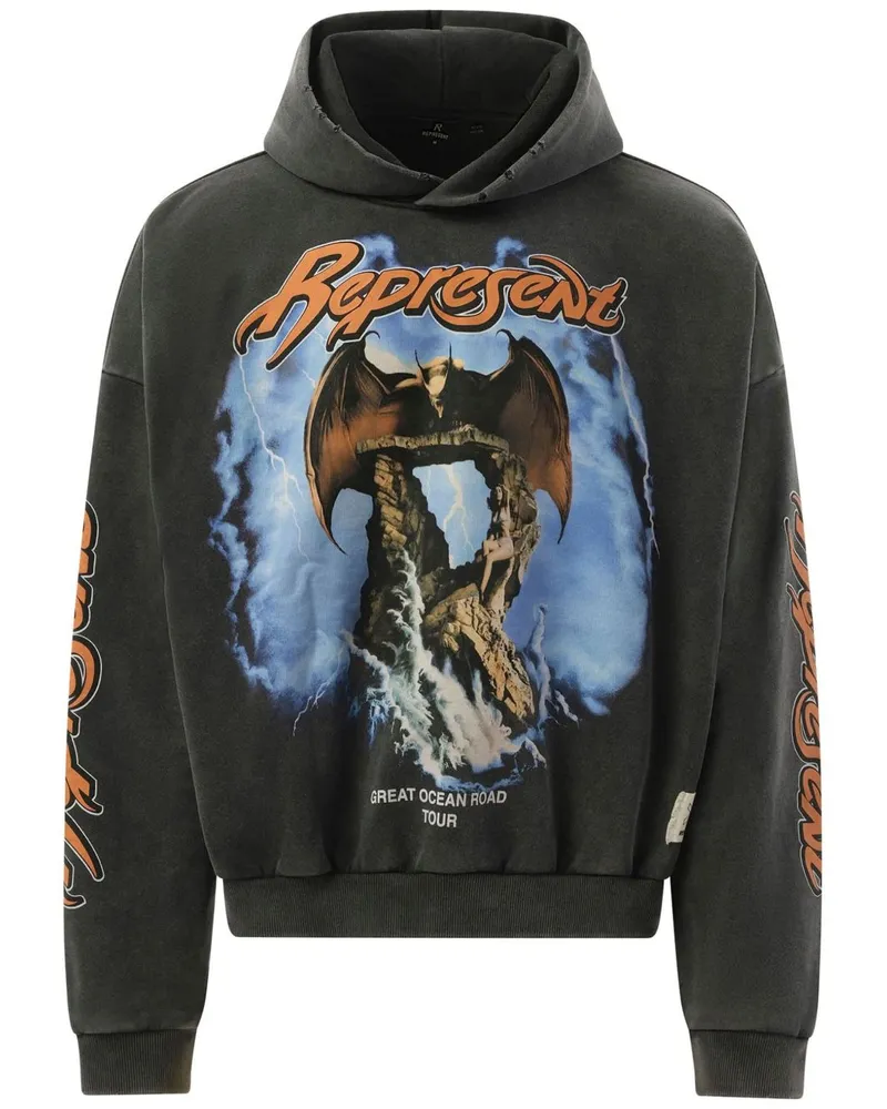 REPRESENT x Marais Great Ocean Hoodie - Grau Grau