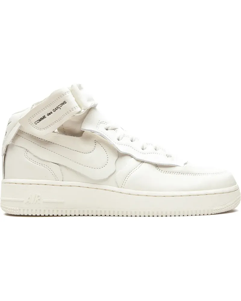 Nike x Comme des Garçons Air Force 1 Mid Sneakers - Weiß Weiß