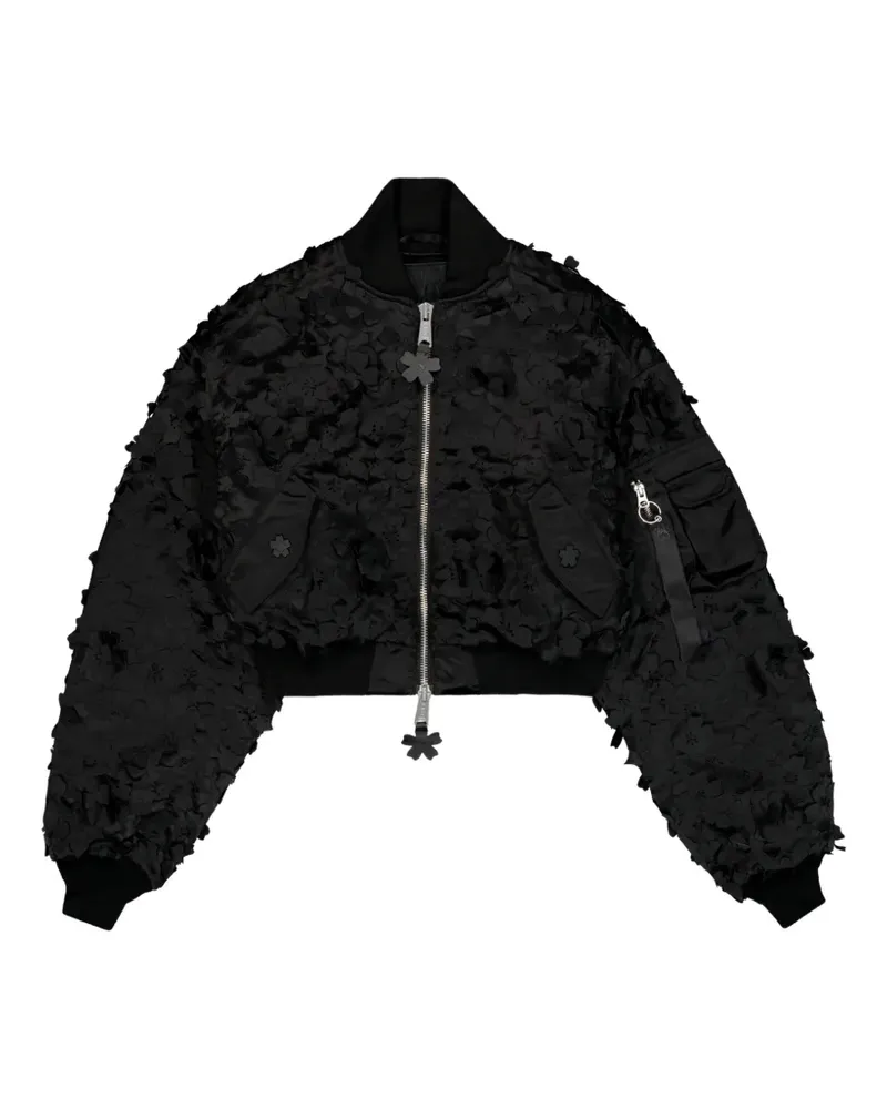 Cecilie Bahnsen x Alpha Jacke mit Reißverschluss - Schwarz Schwarz