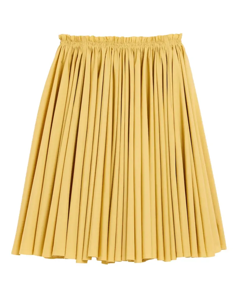 AMI Paris Midirock mit Rüschen - Gelb Gelb