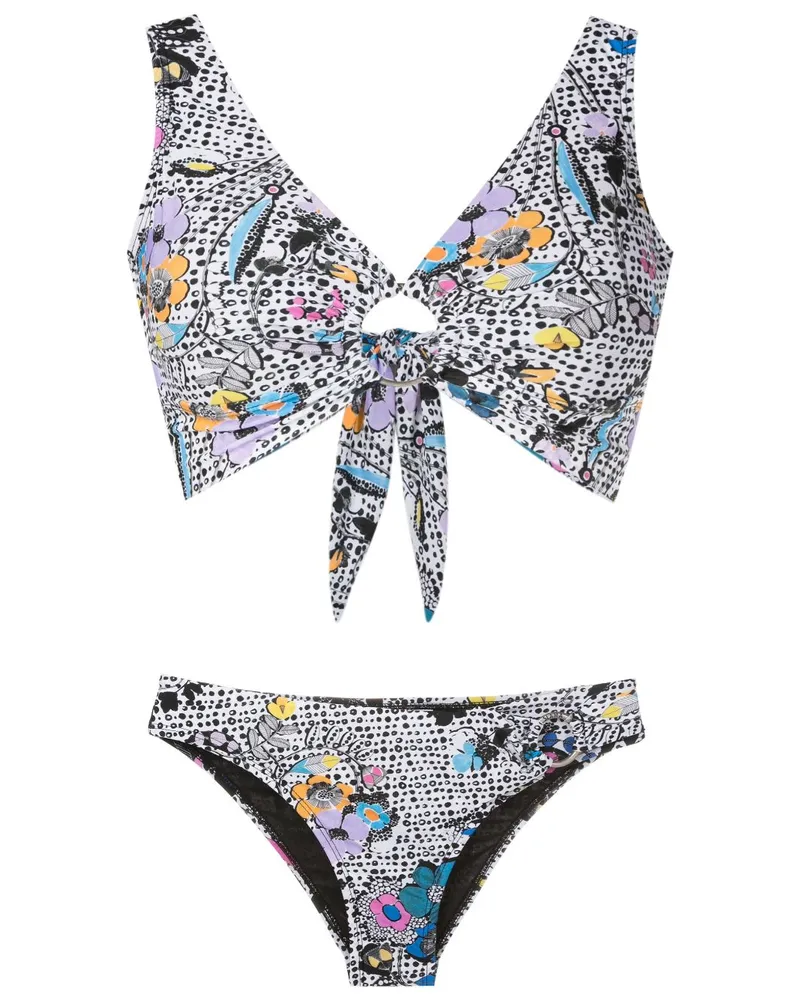 Amir Slama Bikini mit grafischem Print - Mehrfarbig Mehrfarbig
