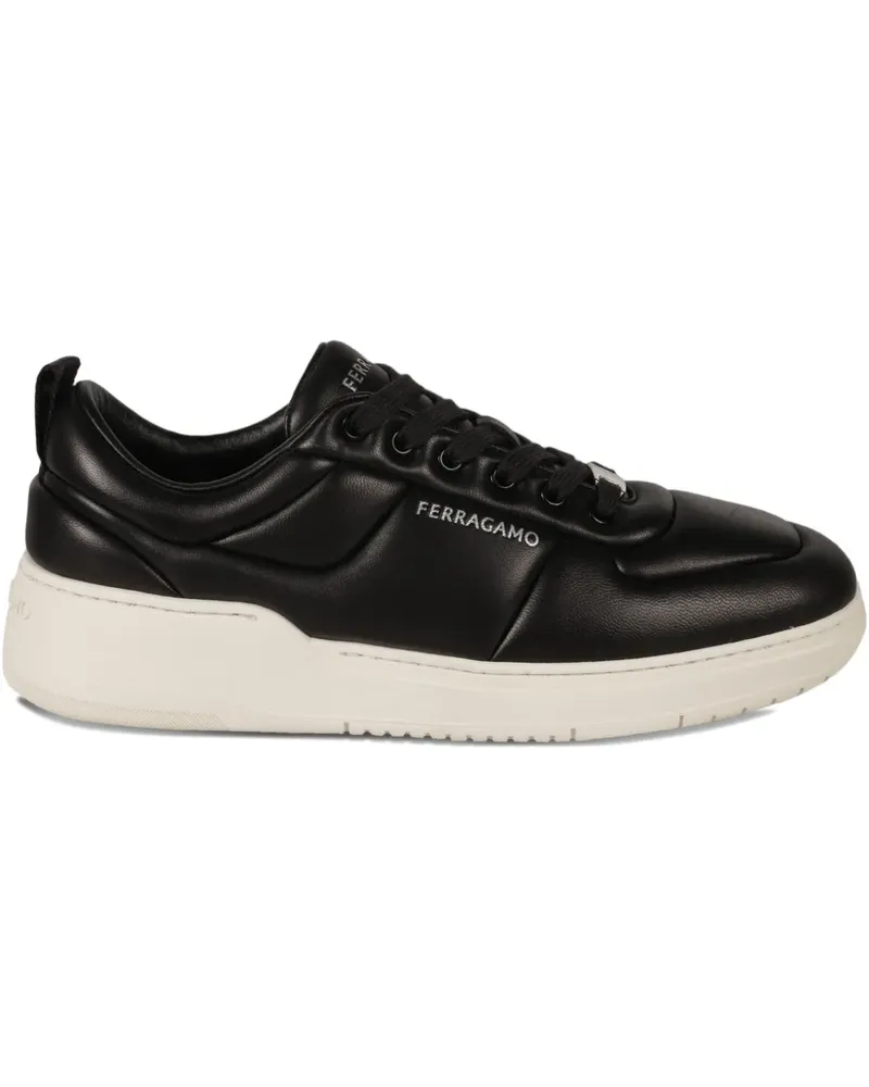 Ferragamo Gepolsterte Sneakers - Schwarz Schwarz