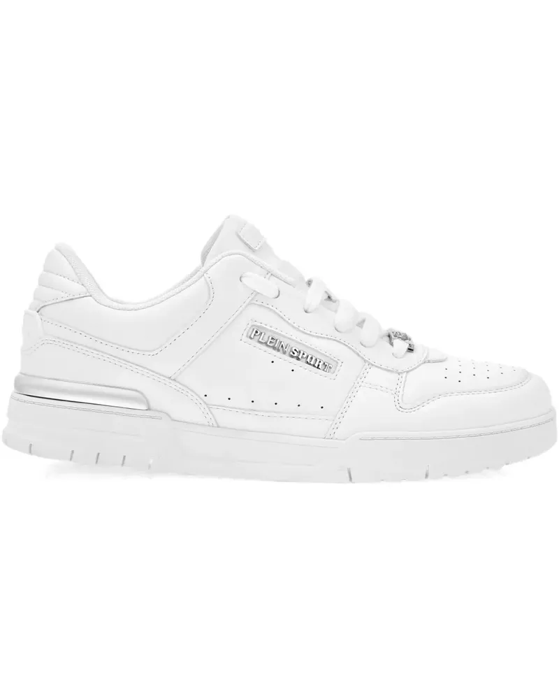 Philipp Plein Tiger.X Sneakers mit Logo-Schild - Weiß Weiß