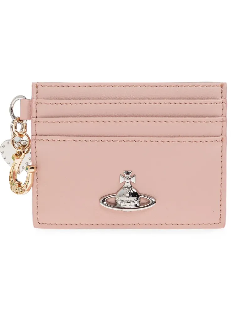 Vivienne Westwood Orb-plaque charm-detail card holder - Rosa Rosa