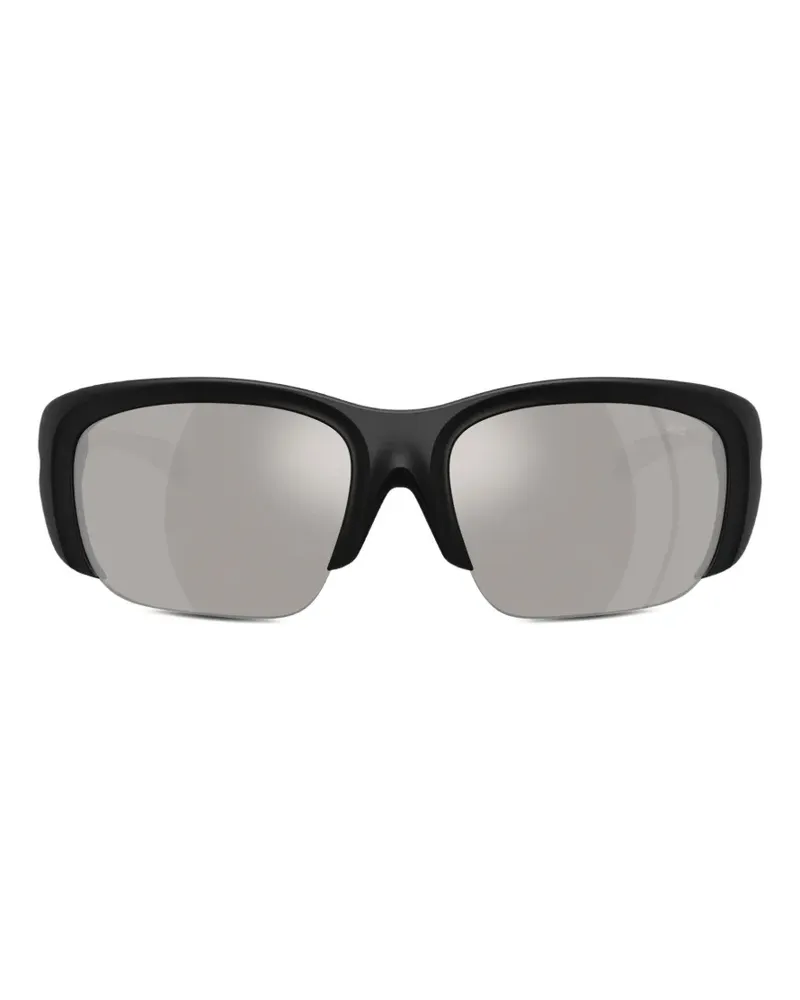 Diesel semi-rimless wrap-around sunglasses - Schwarz Schwarz