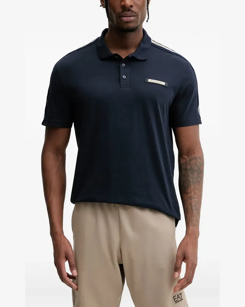 EA7 Logo Series polo shirt - Blau Blau