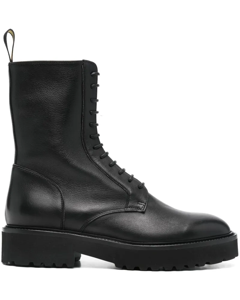 Doucal´s Schnürstiefel im Military-Look - Schwarz Schwarz
