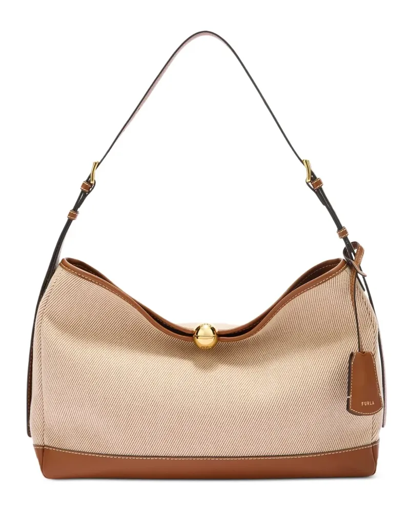 Furla Große Sfera Soft Schultertasche - Nude Nude