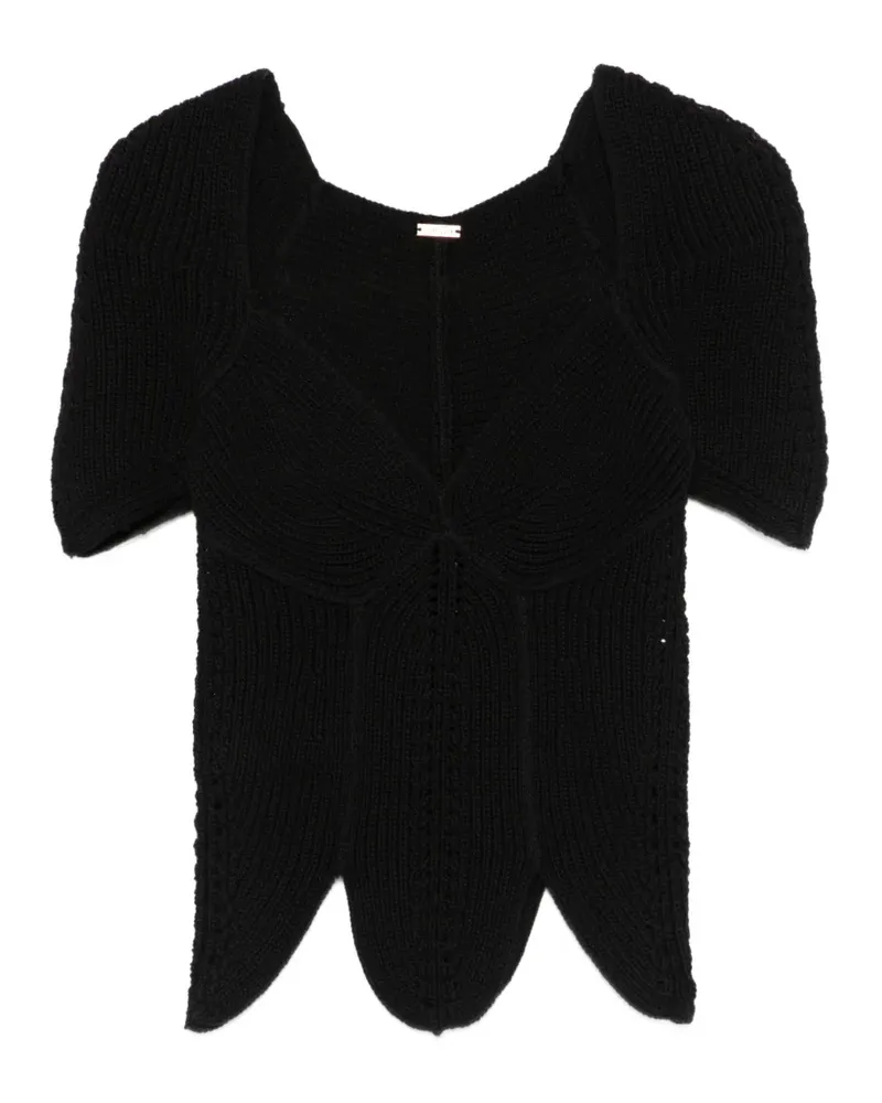 Cult Gaia Eliza puff-sleeve top - Schwarz Schwarz