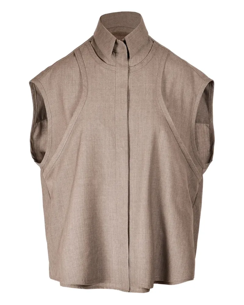 Ioana Ciolacu Ärmelloses Hemd - Grau Grau