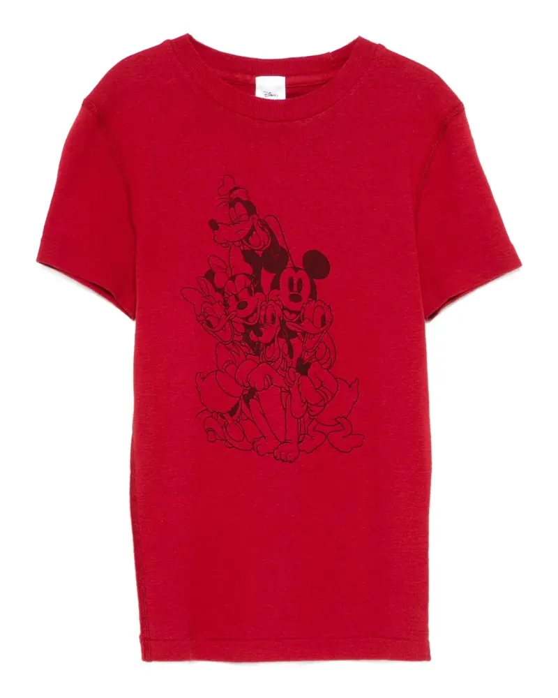 RE/DONE x Disney graphic-print T-shirt - Rot Rot